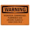 Signmission OSHA Warning Sign, 7" Height, 10" Width, Hydrogen Compressed Flammable Gas Un1049, Landscape OS-WS-D-710-L-12195 - alternate 1